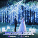 300 LED Christmas Lights Outdoor - 99ft Extra Long Christmas String Lights 8 Modes Plug in Waterproof Fairy Lights with Timer Memory for Indoor Outside Bedroom Home Party Decoration, Blue&White by GreenHaven Gardens