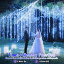 100 LED Christmas Lights Outdoor - 33ft Christmas String Lights 8 Modes Plug in Waterproof Twinkle Fairy Lights with Timer Memory for Indoor Outside Bedroom Home Party Decoration, Blue&White by GreenHaven Gardens