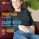 SunnyBay Small Microwave Heating Pad, Microwavable Versatile Cold/Heated Neck and Shoulder Wrap for Back Pain and More, Moist Heat Cotton-Fleece Pad with Flax Seed Filling, 6x11 in, Royal Flowers by CozyNest Decor