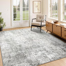 Washable Area Rugs 3'x5' Non-Slip Modern Abstract Soft for Living Room Entryway Bedroom Nursery, Print Pattern, Gray White Grey by TinyTreasures Baby Boutique