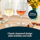 Libbey All-Purpose Wine Party Glasses, 12.75-ounce, Set of 12 by CozyNest Decor
