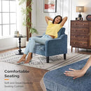 VINGLI Mid Century Modern Accent Chair Set of 2,Navy Blue Chenille Chairs for Living Room Upholstered Armchair with Scooped Arms for Bedroom,Apartment,Studio,Office,Waiting Room by CozyNest Decor