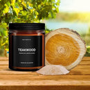 1OAK Scented Candles for Men - Teakwood & Masculine - Soy Wax, Long Burning Premium by CozyNest Decor