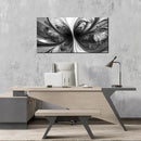Abstract Wall Art for Living Room Black and White Pictures Wall Art Bedroom,Home Office Wall Decor 20 x 40 Inch by CozyNest Decor