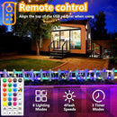 LED Rope Lights Indoor with USB Powered, 66Ft (33Ft X 2 Pack) 200 LED String Lights Outdoor with Remote,16 Color Changing Rope Lights for Outside Garden Party Wedding Christmas by GreenHaven Gardens