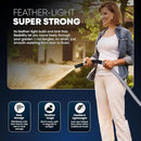 TITAN Flexible Garden Hose 30FT – Ultra Lightweight, Heavy Duty Water Hose with Brass Fittings & Jet Nozzle – Kink-Free, Non-Expanding, Durable Fabric Hose for Yard, Lawn, Car Wash, Outdoor Use by GreenHaven Gardens