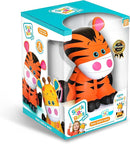 Stack-a-Roos Baby Tiger by Salus Brands - Animal Stacking Toy, Educational Early Learning Toy for Infants Babies Toddlers, Age 12+ Months - Great Baby Gifts, STEM by TinyTreasures Baby Boutique