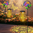 2 Pack Solar Lanterns Outdoor Waterproof,Butterfly Solar Lights Garden Decor Gifts for Mom Women Grandma Decoration Outside for Yard, Patio,Backyard,Porch by GreenHaven Gardens