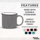 DISCOUNT PROMOS Ceramic Campfire Coffee Mugs 13 oz. Set of 10, Bulk Pack - Perfect for Tea, Espresso, Cappuccino, Hot Cocoa - Grey by TinyTreasures Baby Boutique