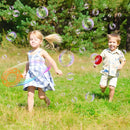 Roberly 18 PCS Big Bubble Wands Toys Set with Solution, Tray, Soft Racket, Bulk Funny Bubbles Making Toys for Kids Summer Outdoor Activities Game Birthday Party Favors by TinyTreasures Baby Boutique