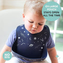Loulou Lollipop Soft, Waterproof Silicone Feeding Bib for Babies and Toddlers by TinyTreasures Baby Boutique