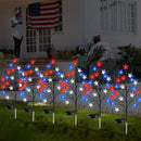 6 Pcs Solar 4th of July Decorations Outdoor Lights 8 Modes Star Stake Lights Waterproof Solar Patriotic Decorations Lights for July 4th Memorial Day Garden Yard Pathway by GreenHaven Gardens
