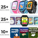 PlayZoom 4 Kids Smartwatch, Educational Tech Toy – 25+ Games, Selfie Camera, Audiobooks, Step Tracker, Water‑Resistant, Parental Controls, Long Battery, Ages 4‑12 by TinyTreasures Baby Boutique