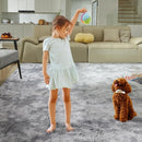 Ultra Soft Rug for Living Room, 3X5 Fluffy Shag Area Rug for Bedroom, Modern Shaggy Carpets Fuzzy Rug for Teens Dorm Nursery Home Decor Aesthetic, Upgrade Anti-Skid Durable, Tie-Dyed Light Grey by TinyTreasures Baby Boutique