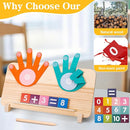 2 in 1 Math Toy for Toddlers 3 4 5 6 7,Addition and Subtraction Math Games for Kids 5-7,Math Manipulatives Kindergarten Preschool Classroom Must Haves Educational Number Blocks Learning Toys by TinyTreasures Baby Boutique