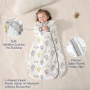 Baby Sleep Sack 18-24 Months, Cotton Detachable Long Sleeve Sleep Sack, 2.5 Tog Toddler Sleeping Sack with Temperature Strips, 2-Way Zipper Wearable Blankets for Newborns, Hot Air Balloon by TinyTreasures Baby Boutique