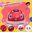 12V Dual Battery Electric Ride on Kids Bumper Car w/Remote Control,360 Degree Spin,Push Rod Rocker Horse Function,3-Speeds Babies & Toddlers Bumping Car Ride on Toy Gift for 1-4 Years Children (Red) by TinyTreasures Baby Boutique