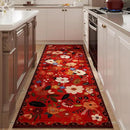 Runner Rug for Hallways Kitchen Rug Non Slip 2'x 6' Washable Runner Rugs with Rubber Backing Soft Floral Carpet Runner for Hallways, Kitchen, Laundry, Bedroom, Bathroom(Red) by CozyNest Decor