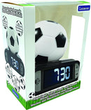 LEXiBOOK - Soccer Ball Digital Alarm Clock with Night Light Snooze, Clock, Luminous Soccer Ball, Black Colour - RL800FO by TinyTreasures Baby Boutique