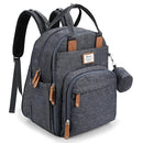 RUVALINO Diaper Bag Backpack-Expandable Baby Bag with up to 50% Capacity -Baby Essentials Bag with Changing Pad Insulated Bottle Holders & Pacifier Case, Waterproof, Dark Gray XL by TinyTreasures Baby Boutique