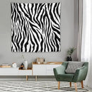 HZOHNAGO Zebra Print Tapestry Nature Wild Animals Black and White Stripe Printed Wall Tapestry Painting Wall Hanging for Bedroom Living Room Dorm 60" W x 60" H by CozyNest Decor