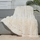 GONAAP Fuzzy Faux Fur Throw Blanket Twin Size Ivory Super Soft Cozy Plush Fuzzy Shaggy Blanket for Couch Sofa Bed (Ivory, Twin(60"x80")) by CozyNest Decor
