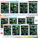 Tinlade 12 Pack LCD Writing Drawing Tablets 8.5 Inch Bulk Colorful Doodle Board Erasable Electronic Painting Drawing Pads Learning Toy Gifts for Kids Boys Girls(Pink, Blue, White, Black) by TinyTreasures Baby Boutique