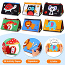 Baby Mirror Tummy Time Toys 0-3 3-6 Months Sensory Crinkle Baby Books Black and White High Contrast Baby Toys for Newborn Infant Montessori Car Seat Toys 0-6 Month Boy Girl Easter Basket Stuffers Gift by TinyTreasures Baby Boutique