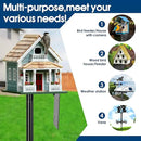 Ottsuls 2 Pack 109 Inch Heavy Duty Bird Feeder Pole Kit for Wild Birds, with 5-Prong Base Feeding Station, Adjustable Birdhouse Stand by GreenHaven Gardens