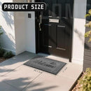Yimobra Welcome Mat, Heavy Duty Sturdy Door Mats for Home Entrance Outdoor Indoor, Front Doormat for Outside Patio Floor Entry Porch Garage Office, Waterproof, Low Profile, 29.5 x 17, Black Grey by CozyNest Decor