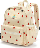 Corduroy Toddler Backpack for Girls 2-4: Kids backpack for Boys Girls - 12 inch Preschool Kindergarten Backpacks - Strawberry by TinyTreasures Baby Boutique