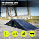 Ten-Eighty Micro Flybox Launch Ramp Set with 2 Connecting Ramps, Portable Skateboard, BMX Bike, Scooter, RC Car, Durable, Lightweight, Non-Slip Rubber Construction for Kids & Teens, Black - 56" Length by TinyTreasures Baby Boutique