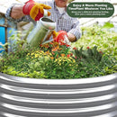 3 Pack 3×3×2ft Galvanized Raised Garden Bed Outdoor, Metal Garden Bed for Vegetables, Above Ground Garden Box for Flower, Steel Raised Beds for Gardening by GreenHaven Gardens