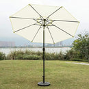 Sunnyglade 9' Patio Umbrella Outdoor Table Umbrella with 8 Sturdy Ribs (Beige) by GreenHaven Gardens