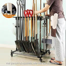 garden tool organizer metal Garage Storage Holder storage large long lawn tools heavy duty tool rack sturdy yard cart yard tool organizer for garage by GreenHaven Gardens
