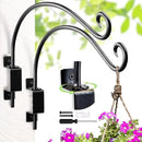 Swivel Bird Feeder Hanger Hook: Swivel Hanging Plant Bracket Outdoor - Wall Mount Swivel Hanging Hook for Bird Feeder 12Inch 2Packs by GreenHaven Gardens