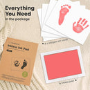 1-Pack Inkless Baby Hand and Footprint Kit - Mess Free Ink Pad for Newborn Keepsake, Dog Nose & Paw Print Kit, Clean Touch Ink Pad for Baby Hand & Footprints, Ideal New Mom Gifts (Candy Pink, J) by TinyTreasures Baby Boutique