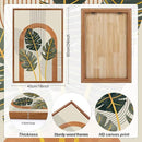 KAIRNE Boho Canvas Wall Art,Tropical Palm Leaf Wall Decor,Mid-Century Geometric Illustrations Set of 3(16”X24”),Abstract Line Pictures,Modern Botanical Prints for Living Room Bedroom Dining Room Decor by CozyNest Decor