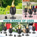 4 Pack Metal Table Top Torches, 14 oz Citronella Torches for Outside, Refillable Flame Light Torch, Decorative Tabletop Lantern for Yard, Patio, Deck, Garden, Party, Landscape by GreenHaven Gardens