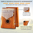 Kalimba Thumb Piano 17 Keys Portable Finger Piano Marimba Music Gifts for Adults Kids by TinyTreasures Baby Boutique