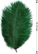 THARAHT 24pcs Ostrich Feathers Natural Bulk 10-12Inch 25cm-30cm for Wedding Party Centerpieces Easter Gatsby Flower Arrangement and Home Decorate Ostrich Feathers,Cyan by CozyNest Decor
