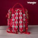 Wrangler Diaper Bag Backpack Aztec Travel Backpack Purses Western Multi-Function Baby Bags for Mom with Waterproof Insulated Pockets by TinyTreasures Baby Boutique