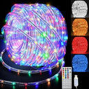 RGBW LED Rope Lights Outdoor with USB Powered, 33Ft 100 LED String Lights Indoor with Remote, 20 Color Changing Fairy Lights for Outside Garden Party Wedding Christmas by GreenHaven Gardens