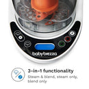 Baby Brezza One Step Baby Food Maker Deluxe – Auto shut Off, Dishwasher Safe Cooker and Blender to Steam + Puree Organic Food for Infants + Toddlers - Set of 3 Pouches + 3 Funnels by TinyTreasures Baby Boutique