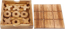 Glintoper Tic Tac Toe & Tumble Tower Blocks Tables Game Set, Classic Wood Stacking Game & XOXO Board Games for Kids Family, Living Room Rustic Coffee Table Decor, Travel Strategy Board Games by TinyTreasures Baby Boutique