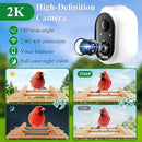 Smart Bird Feeder with Camera for Wild Birds - Identifies 11,000+ Species, Solar Panel Wireless Outdoors Bamboo Birdhouse with Cam, 2K HD Live Video & Instant Alerts - Bird Lover Gifts by GreenHaven Gardens