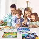 BenBen Puzzles for Kids Ages 4-6, 6 Pack 24 Piece Wooden Jigsaw Puzzles for Toddlers Ages 3-5, Preschool Learning Educational Toys for Boys Girls by TinyTreasures Baby Boutique