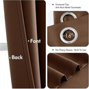MIULEE Blackout Curtains for Bedroom Living Room 84 Inches Long 2 Panels, Thermal Insulated Room Darkening Drapes Solid Grommet Noise Reduction Light Blocking Window Treatments 40x84 Inch Mocha Brown by TinyTreasures Baby Boutique