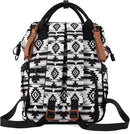Wrangler Diaper Bag Backpack Aztec Travel Backpack Purses Western Multi-Function Baby Bags for Mom with Waterproof Insulated Pockets by TinyTreasures Baby Boutique