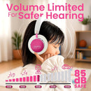 Puro Sound Labs BT2200 Plus Kids Bluetooth Headphones – Volume-Limiting 85dB, Studio-Grade Audio, Over-Ear & Comfy Design, 20-Hour Battery Life, Easy to Connect Wireless Headphones for Kids, Pink by TinyTreasures Baby Boutique